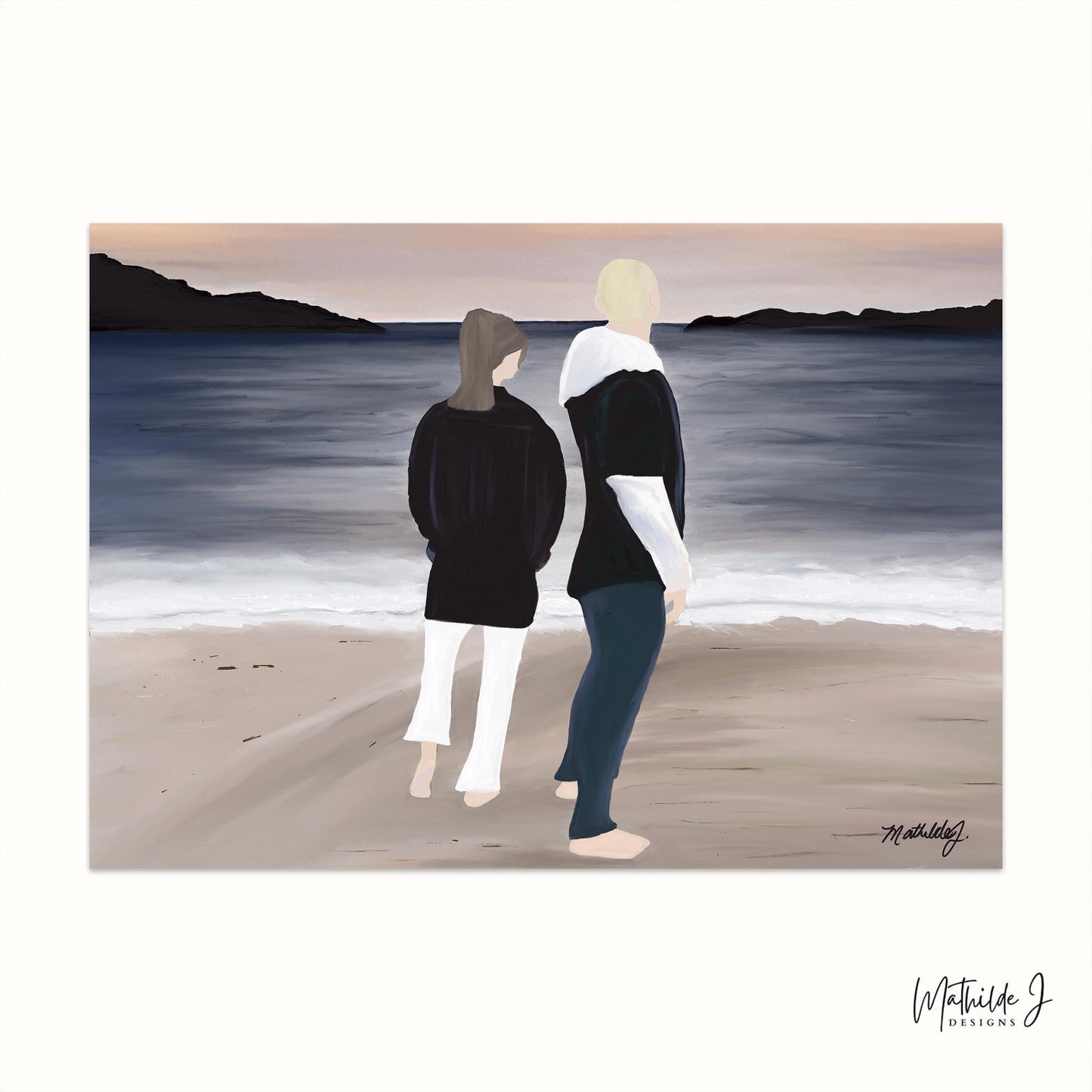 Seaside Escape Print by Mathilde J Designs