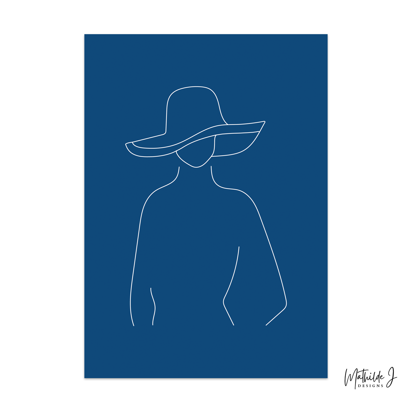 The Silhouette – Minimalist Fashion Line Art Print