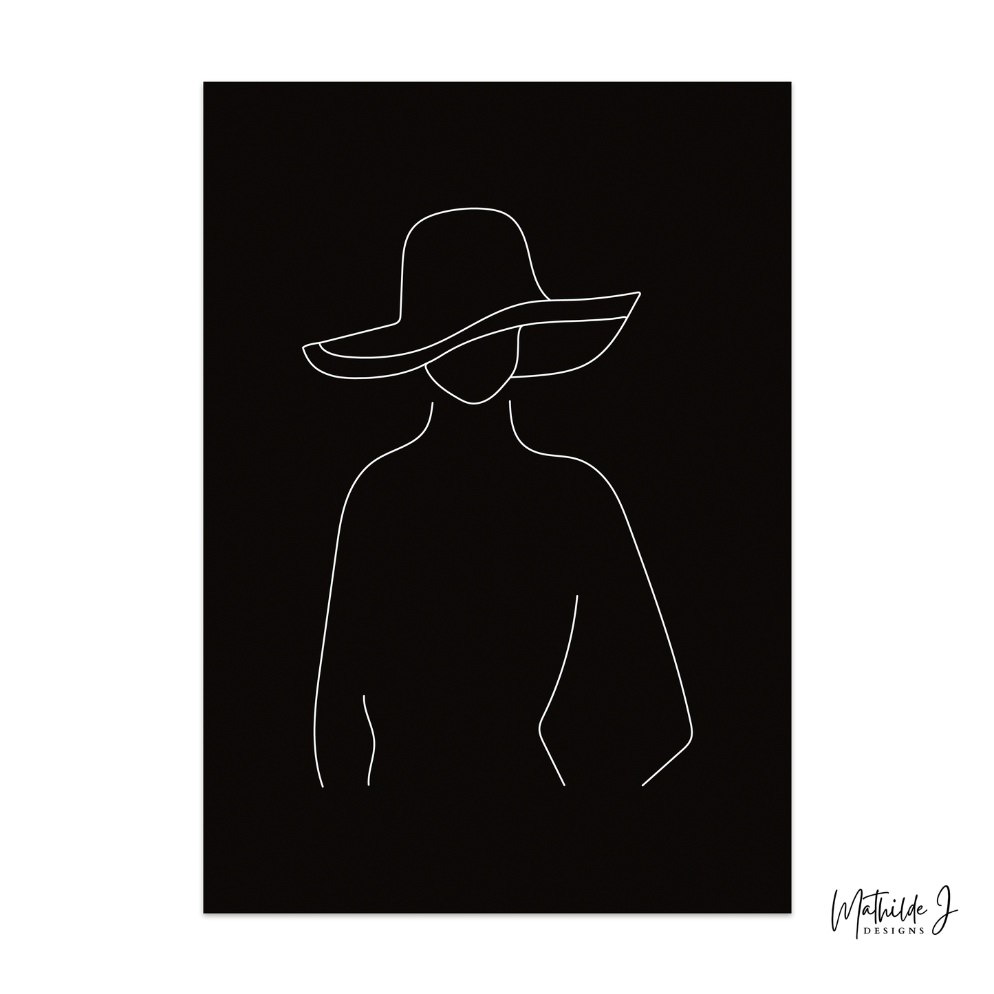 The Silhouette – Minimalist Fashion Line Art Print