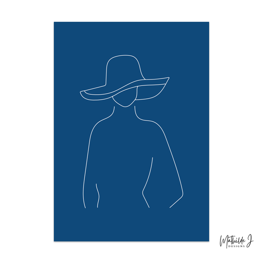 The Silhouette – Minimalist Fashion Line Art Print