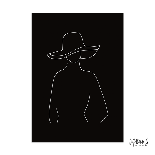 The Silhouette – Minimalist Fashion Line Art Print