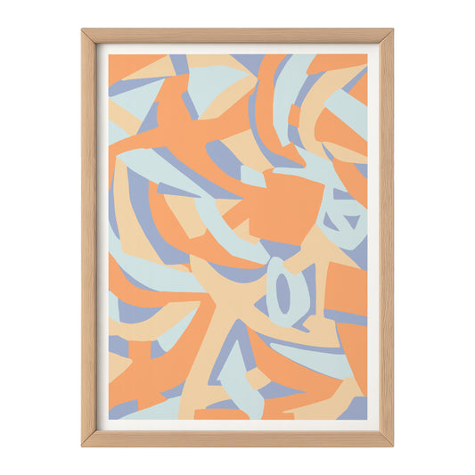 Modern Abstract Wall Art Print – Colorful Minimalist Artwork by MathildeJDesigns